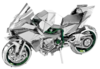 Metal Earth Iconx - Kawasaki Ninja H2R-construction-models-craft-The Games Shop