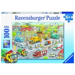 Ravensburger 100 piece - Vehicles in the City-jigsaws-The Games Shop