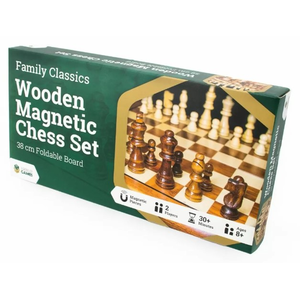 Chess Set - Magnetic 38cm Folding Wood