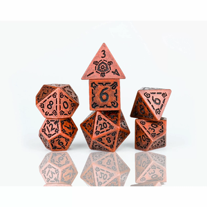 Sirius Dice - Polyhedral Set (7) - Illusory Metal - Copper