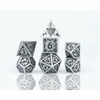 Sirius Dice - Polyhedral Set (7) - Illusory Metal - Silver-accessories-The Games Shop