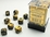 CHESSEX - 12MM D6 DICE BLOCK (36) - BLACK/GOLD/SILVER