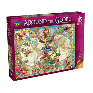 Holdson -1000 Piece - Around the Globe Birds, Butterflies & Blooms