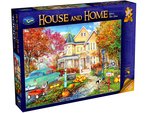 Holdson -1000 Piece - House & Home Autumn Town House-jigsaws-The Games Shop