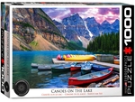 Eurograhics - 1000 Piece - Lake Louise Canoes-jigsaws-The Games Shop