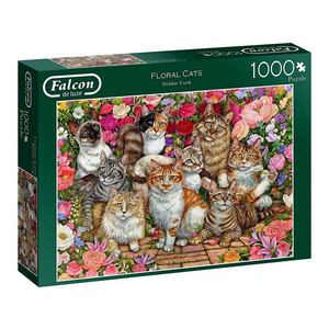 Falcon - 1000 Piece - Floral Cats