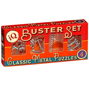 IQ Busters set of 4 metal puzzles