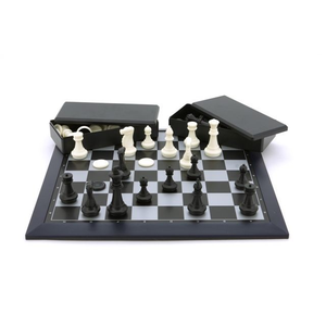 Chess Set - 16" Magnetic Black & White