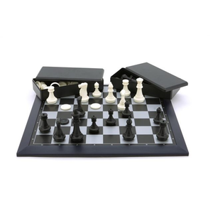 Chess Set - 16" Magnetic Black & White