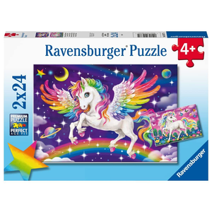 Ravensburger - 2x24 Piece - Unicorn and Pegasus