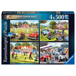 Ravensburger - 4X 500 Piece - Favorite Pastimes