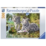 Ravensburger - 500 piece - White Tiger Family-jigsaws-The Games Shop