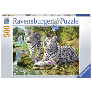 Ravensburger - 500 piece - White Tiger Family