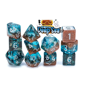 Gatekeeper - Inclusion Polyhedral Dice Set (x7) - Biome Deep Sea