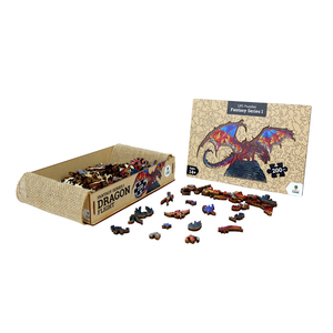 Wooden Laser Cut Jigsaw - Dragon Flight