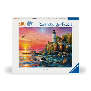 Ravensburger - 500 Piece - Lighthouse at Sunset