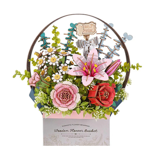 Wooden Bloom Kit - Flower Basket