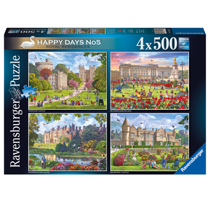 Ravensburger - 4 x 500 Piece - Happy Days #5 Royal Residences