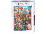 Heye - 500 Piece - Charming Village Blue Gate-jigsaws-The Games Shop