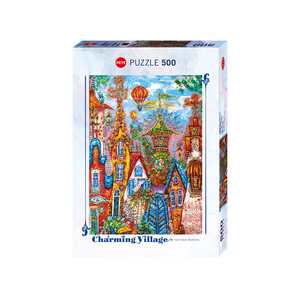 Heye - 500 Piece - Charming Village Blue Gate