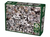 Cobble Hill - 1000 Piece - Black & White Animals-jigsaws-The Games Shop