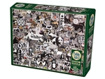 Cobble Hill - 1000 Piece - Black & White Animals-jigsaws-The Games Shop