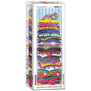 Eurographics - 1000 Piece - Fluffy Cat on Pillows (Panorama)