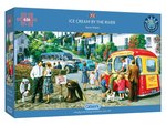 Gibson - 636 Piece - Ice Cream by the River (Panorama)-jigsaws-The Games Shop