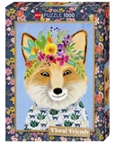 Heye - 1000 Piece - Floral Friends Friendly Fox-jigsaws-The Games Shop