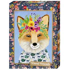 Heye - 1000 Piece - Floral Friends Friendly Fox