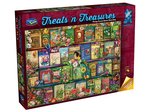 Holdson - 1000 Piece - Treats & Treasures 4 Vintage Summers Garden Book Shelf-jigsaws-The Games Shop