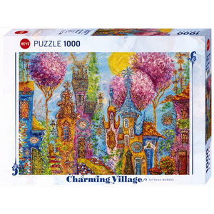 Heye - 1000 Piece - Charming Village Pink Trees