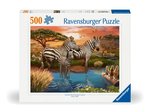 Ravensburger - 500 Piece - Zebras at the Waterhole-jigsaws-The Games Shop