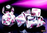 Chessex - Polyhedral Set (7) - Gemini Black-White/Pink -gaming-The Games Shop