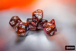 Chessex - Polyhedral Set (7) - Festive Symphony/White-gaming-The Games Shop
