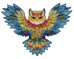 Wood Laser Cut Jigsaw - Owl-jigsaws-The Games Shop