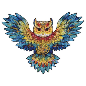 Wood Laser Cut Jigsaw - Owl