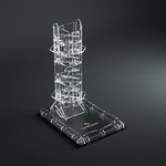 Crystal Twister Dice Tower-board games-The Games Shop