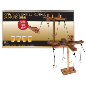 Ring Toss Drinking Game - Deluxe 4 Player