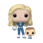 Pop Vinyl - The Fantastic Four: First Steps - Invisible Woman With Franklin-collectibles-The Games Shop