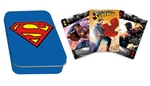 Aquarius Single Deck Playing Cards - Superman in Tin-card & dice games-The Games Shop