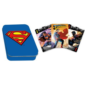 Aquarius Single Deck Playing Cards - Superman in Tin