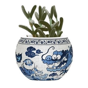 3D Flowerpot Jigsaw Puzzle - Alexander the Fat Tiger