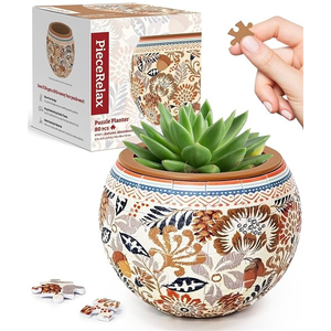 3D Flowerpot Jigsaw Puzzle - Autumn Abundance