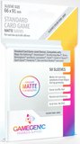 Gamegenic Board Game Sleeves - Matte x 50 - Code Grey Standard (66 x 91mm)-board games-The Games Shop
