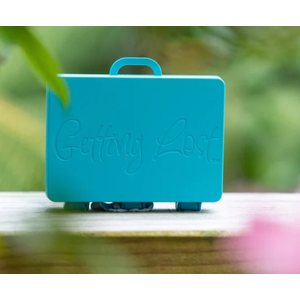 Getting Lost - Suitcase Travel/Storage Case - Turquoise Rivers