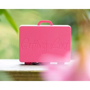 getting Lost - Suitcase Travel/Storage Case - Pink Spring Blooms
