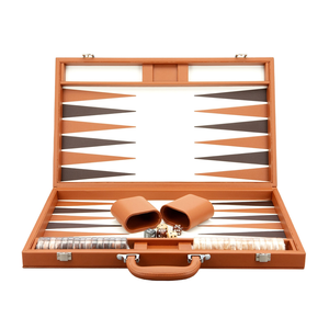 Bacgammon - 18" Tan PU Leather
