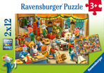 Ravensburger - 2 x 12 Piece - Christmas Toy Factory-jigsaws-The Games Shop