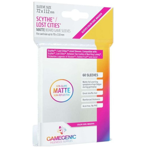 Gamegenic - Matte Board Games Sleeves Scythe/Lost Cities 72 x 112mm 60 Pack